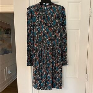 Boden Multicolor Long Sleeve Dress